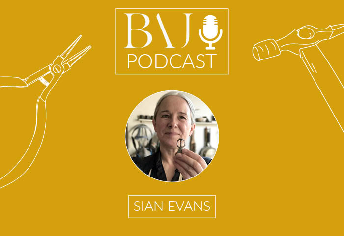 BAJ podcast cover image with guest speaker Sian Evans featured