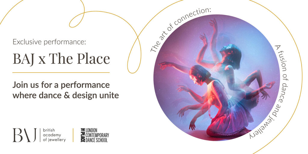 BAJ jewellery design students collaborative performance announcement with dance students